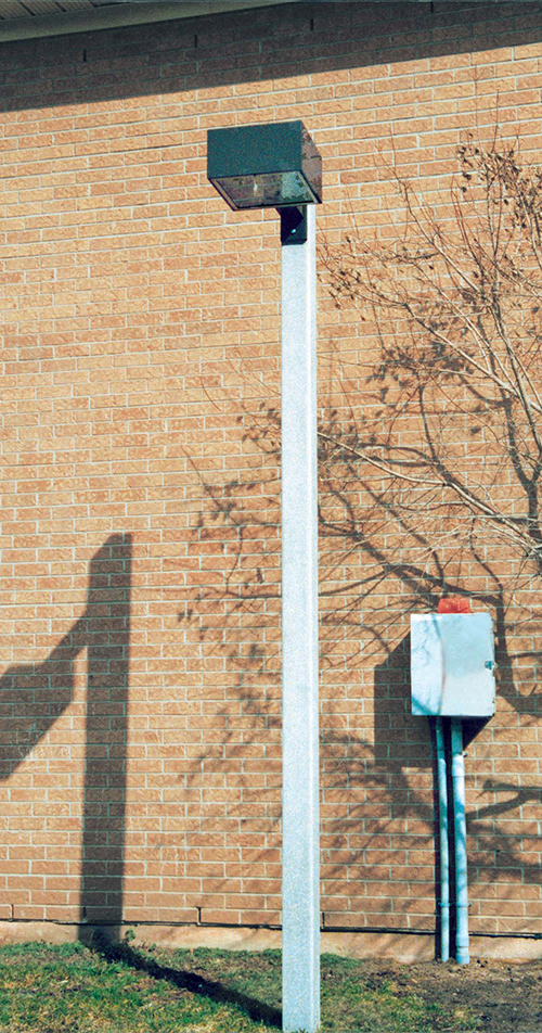 square street light pole