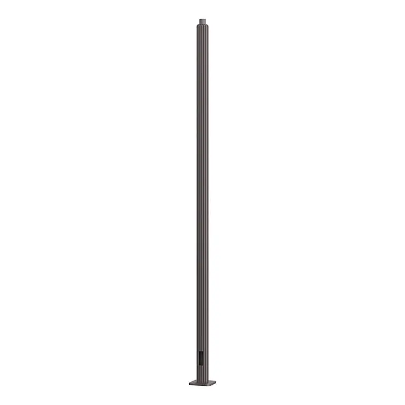 A pedestrian metal pole made from aluminum with a fluted non-tapered cross section and available in heights ranging from 10’ – 19’.