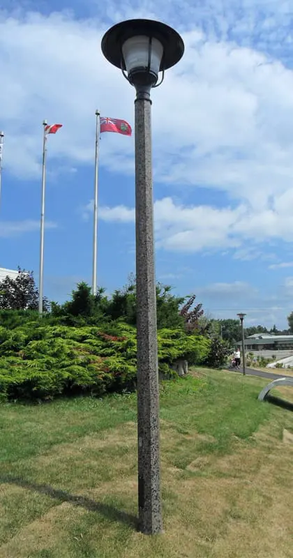 A K428 Phoenix fixture atop a Hexagonal Tapered pole.
