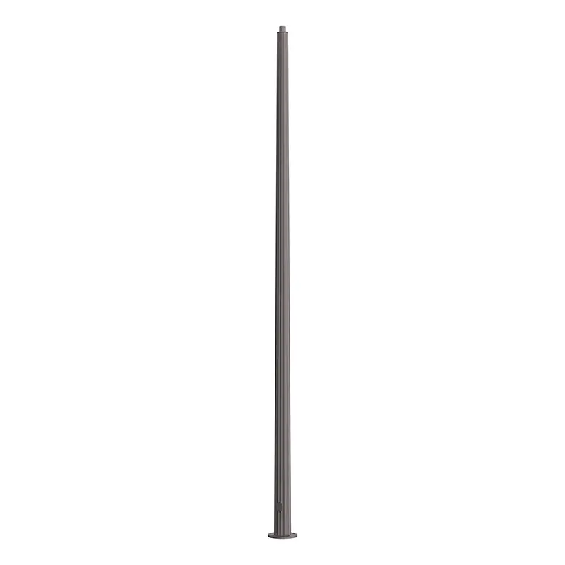 A roadway metal pole made from aluminum with a fluted tapered cross section and available in heights ranging from 19’ – 28’.