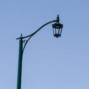 A K56 Tudor fixture accompanied by a KA30 Scroll Arm with Decorative Scroll arm. This project is located in New Roads, Louisiana.