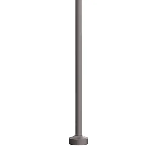 The KAS2 agility pole is an aluminum pole with a round non-tapered cross section accompanied by a decorative base plate. Available in heights ranging from 10' - 16'.
