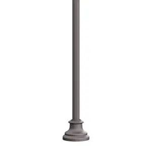 The Agility 7 is an aluminum pole with a shallow fluted non-tapered cross section accompanied by a decorative base plate. Available in heights ranging from 10' - 16'.