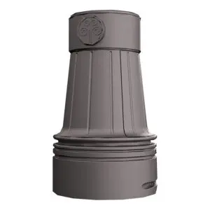 The KSB77 Montgomery Jr. is a decorative split base made from aluminum and compatible with various shaft styles in aluminum or steel.