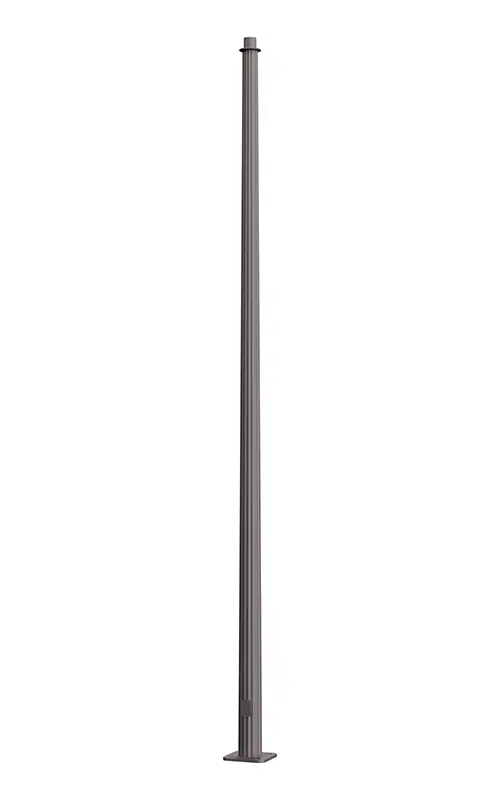 A pedestrian metal pole made from aluminum with a fluted tapered cross section and available in heights ranging from 10' - 18'.