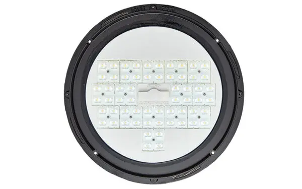 King Luminaire's P4 Large White Board LED optical system. This engine is compatible with select fixtures.