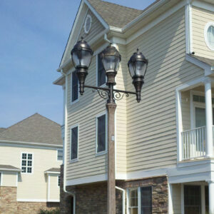 A K134 York fixtures atop a Belmont pole.