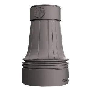 The KSB76 Montgomery Sr. is a decorative split base made from aluminum and compatible with various shaft styles in aluminum or steel.