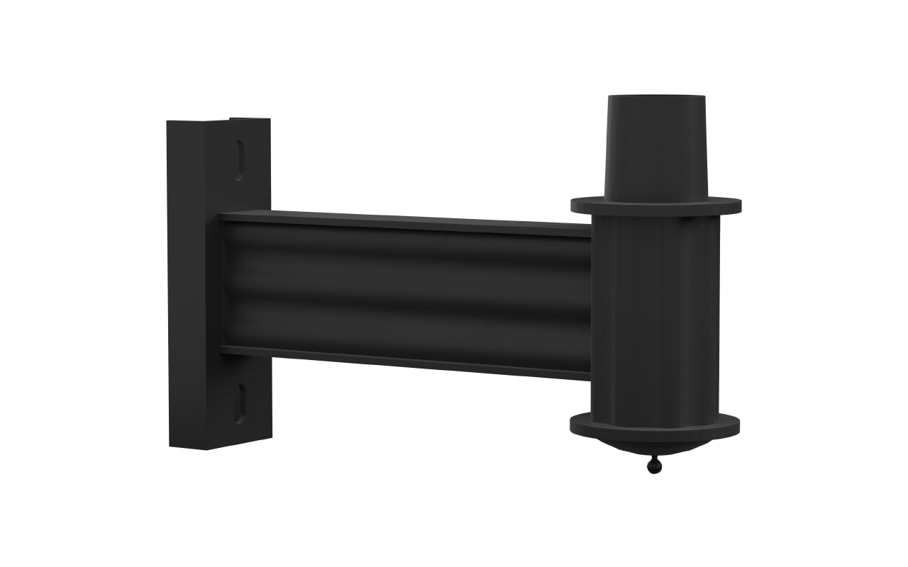 King Luminaire's KA16 Florentine is a decorative arm available in single or double arm quantities and multiple powder coat solutions.