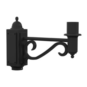 King Luminaire's KA43 Westpoint is a decorative arm that features a unique design with curved scroll details. Available in a variety of lengths and single or double side arm configurations, the KA43 provides a historical touch for any street lighting project.