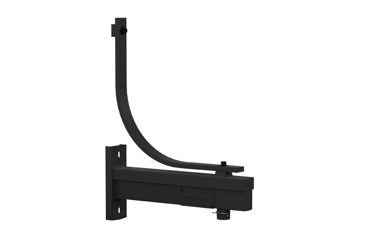 King Luminaire's KA51 Marina 1 is a decorative arm available in single or double arm quantities and multiple powder coat solutions.