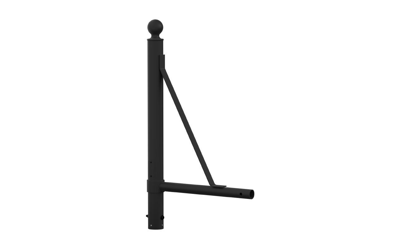 King Luminaire's KA54 Marina 3 is a decorative arm available in single or double arm quantities and multiple powder coat solutions.