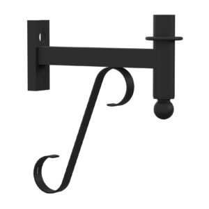 King Luminaire's KA90 Auburn Arm with Decorative scroll is a decorative arm available in single or double arm quantities and multiple powder coat solutions.