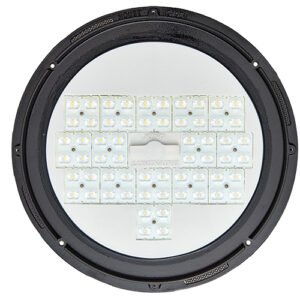 King Luminaire's P4 Large White Board LED optical system. This engine is compatible with select fixtures.